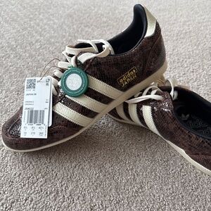 Adidas Japan brown snakeskin